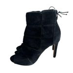 Vince Camuto Kabrien Black Suede Booties Heels Size 6 Photo 2