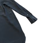 Babaton  Aritzia 100% Silk Blouse Black Henley Flowy Wide Fit Small Women's Photo 6