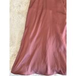 Azazie  A6 Satin Slip Dress – Mauve Pink, Spaghetti‎ Straps, Midi Length Photo 8