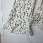 Moda International size large loose open knit crochet bell sleeve shirt mermaid Photo 6