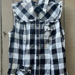 Fun & Flirt Black and White Long Top Photo 0