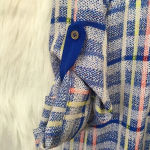 Stitch Fix  PIXLEY‎ Blue Plaid Henley Blouse Photo 4