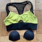 Michi Wildcat Sports Bra Acid Yellow/Black Sz S EUC Photo 0