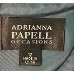 Adrianna Papell  Occasions Size 12 Shimmering Blue Dress and Bolero Jacket Set Photo 7