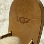 UGG  Cream and Tan Sheepskin Sandals Photo 6
