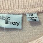 Public Library “Le Papillon” butterfly cropped crewneck sweatshirt Pink Size XXL Photo 2