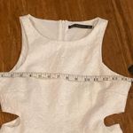 ZARA NWT  Trafaluc White Brocade Cutout Sleeveless Dress-Medium Photo 9