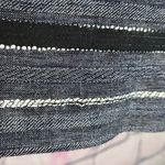 PURE JILL LAGENLOOK KNIT STRIPED WIDE NECK LIGHTWEIGHT BLOUSE MEDIUM Blue Photo 7