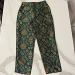 Maeve  x Anthropologie Melyssa Floral Metallic Tapestry Trouser Pant Womens Small Photo 2
