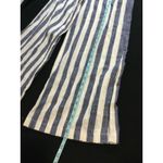 Striped Jumpsuit Strapless Wide LegDrawstring Waist Beach Casual Summer Romper S Blue Photo 5