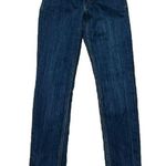 Seven 7 Low Rise Skinny Jeans Dark Wash Blue Denim Size 26 Stretchy Pockets Photo 0