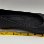 Crocs Black Patent Cap Toe Flat Ballet Slip On Shoes 12300 Womens Sz 6 Photo 10