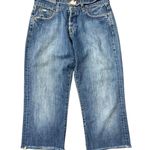Lucky Brand VTG Sz 2 26 Jeans Easy Rider Crop Denim Straight Leg Cut Off Women’s Photo 0