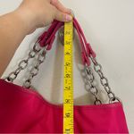 BODHI Pink Nylon Shoulder Bag Leather‎ Chain Handles Photo 13