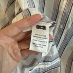 Grayson The Hero Button Down Shirt Blue White Red Stripes By Frank & Eileen Size M Photo 3
