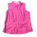 st. john's bay Vintage St‎ John’s Bay Sleeveless Button-Up Top Photo 0