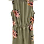 A New Day Green Floral Romper Photo 1