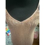 1.STATE “Dramatic Pause” Nude Sequin Midi Slip Dress | Elegant Eveningwear Pink Photo 1