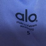 Alo Blue Heathered Sleeveless Strappy Workout Athletic Sports Bra Crop Top Sz S Photo 2