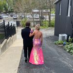 Alyce Paris Pink Sparkly Prom Dress Photo 1