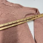 Aerie Sweater Womens X Small Pink Cable Knit Crew Neck Cotton Blend Photo 7