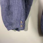 Kleen, blue/puple linen baggy cropped drawstring pants.M Blue Size M Photo 5