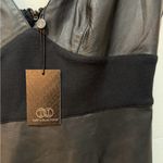 Tart Collections Black Two Tone Leather Mini Dress L Size L Photo 2