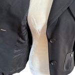 Loft Ann Taylor  short black long sleeve collared single breasted coat women's 8 Photo 5