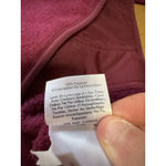 Eddie Bauer Women Full Zip Fleece Sweater Jacket Mock Neck Size 2XL Burgundy Photo 11