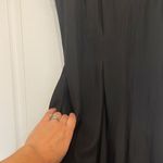 Helmut Lang Helmet Lang 100% Silk Black V-Neck Cap Sleeve Jumpsuit Photo 4