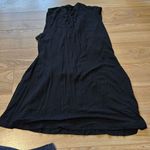 Kenneth Cole  reaction black pleated v-neck top or short dress size small Photo 4