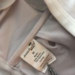 Beach Joy  Bikini Top Lace Up Scalloped Trim Removable Cups White M Photo 2