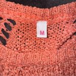 Women’s Fringe Orange Boho Bohemian Vacation Beach Swimsuit Coverup Medium Photo 3