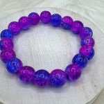 Berry Blue Beaded 10mm Gradient Beads Bracelet Purple Photo 0