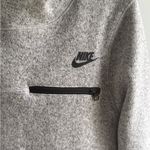 Nike  Light Gray Fleece Hoodie Photo 2