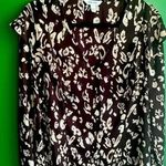 Nine West  Purple Leopard Print Blouse‎ Work Wear Top Dress Clothes EUC Photo 0