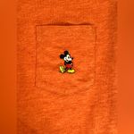 Uniqlo Disney Mickey Mouse Embroidered Premium Graphic T-Shirt Burnt Orange XS Photo 6