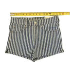 American Eagle  Hi Rise Shortie Blue‎ Striped Next Level Stretch Size 8 NWT Photo 2