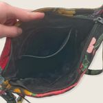 Vera Bradley Havana Rose Distressed Red Yellow Black Triple Zip Crossbody Bag Photo 6