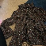 Madewell  Starry Night Silk Ruffle Tie Top Size Xs Photo 5