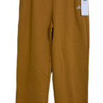 Alo Womens Accolade Sweatpants Medium Toffee Yellow Athleisure Gym Lounge NWT Photo 0