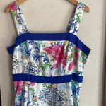 Boston Proper Capri Tiles Print Square Neck High Low Dress Multi Photo 3