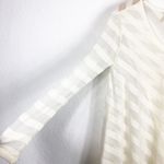 Free People We The  Oversized Faux Wrap Sweater Small Cream Striped V-Neck Soft Photo 8