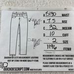 J.Crew  Y2K Jeans Womens Sz 2 Tall Blue Dark Wash Denim Wide Leg Low Rise Western Photo 2