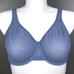 Wacoal Women's All Edge Underwire Bra 855341 Size 38DD Dusty Blue Unlined Lace Photo 0