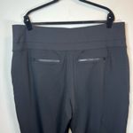 Athleta Women's Venice Flare Pants Black High Rise Pull On Leg Slits Pockets 2X Photo 8