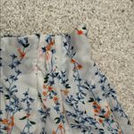 AQUA High Waist Floral Women's Shorts - Blue and Orange Photo 2