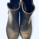 Style & Co . Dark Silver Ankle Booties Weathered Faux Leather 6 Photo 0