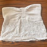 American Eagle Cream Crochet  Tube Top  Photo 0