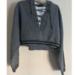 Fenty x Puma Rihanna Rising Sun Lace Up Cropped Hoodie Gray XS Photo 0